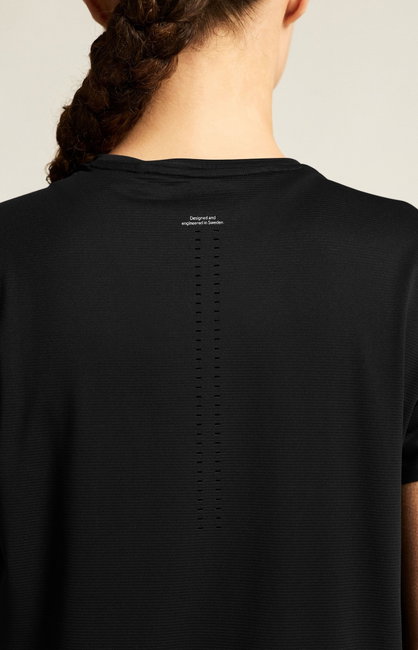 Tricou alergare Craft Hypervent Tee W - negru | ventilație perforată