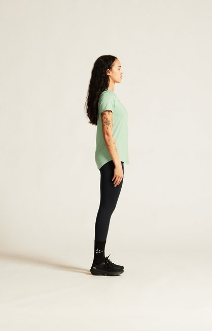 Tricou antrenament Craft Collective SS Tee - verde | poliester reciclat