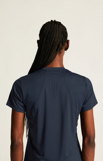 Tricou alergare Craft ADV Essence SS Tee 2 - albastru | poliester reciclat