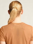 Tricou alergare Craft ADV Essence SS Tee 2 - roz | poliester reciclat