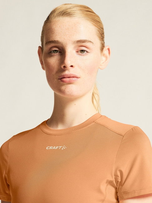 Tricou alergare Craft ADV Essence SS Tee 2 - roz | poliester reciclat