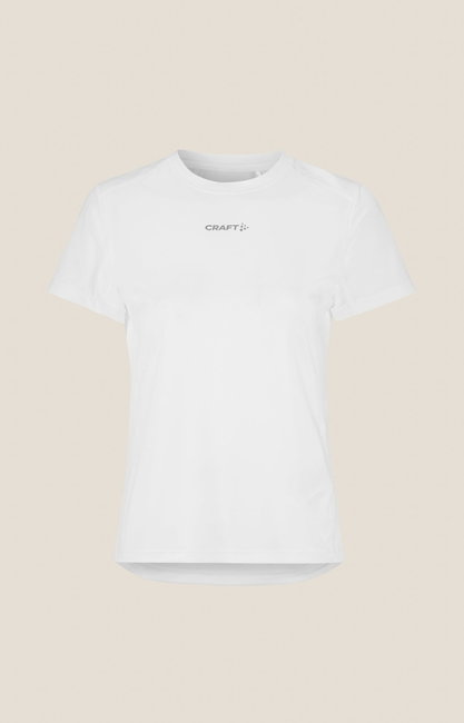 Tricou alergare Craft ADV Essence SS Tee 2 - alb | poliester reciclat