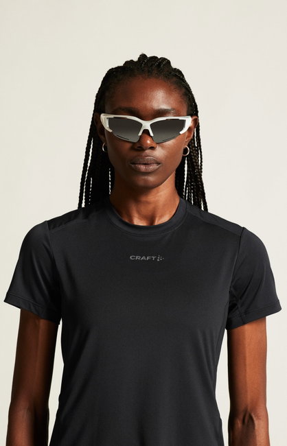 Tricou alergare Craft ADV Essence SS Tee 2 - negru | poliester reciclat