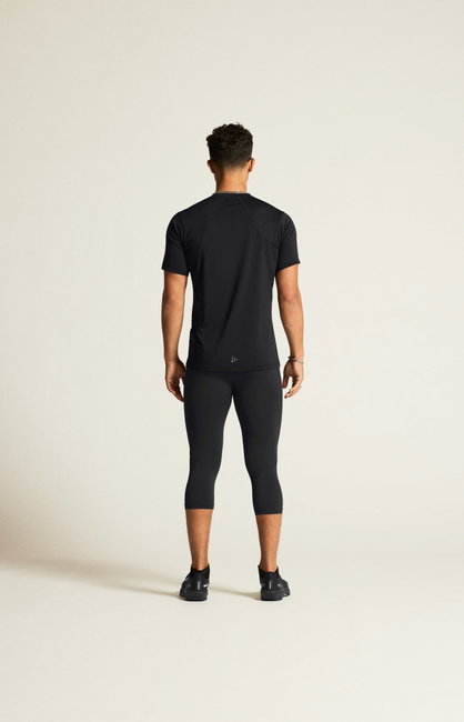Tricou alergare Craft ADV Essence SS Tee 2 - negru | poliester reciclat