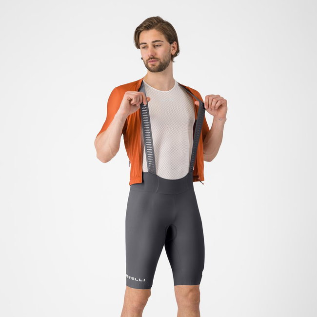 Pantaloni scurti cu bretele Castelli Espresso 2, pentru barbati, negru