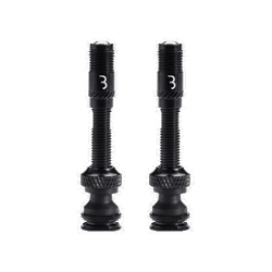 Valve tubeless BBB Valve CoreCap aluminiu negru 40mm set 2 bucati