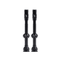 Valve tubeless BBB Valve CoreCap aluminiu negru 60mm set 2 bucati