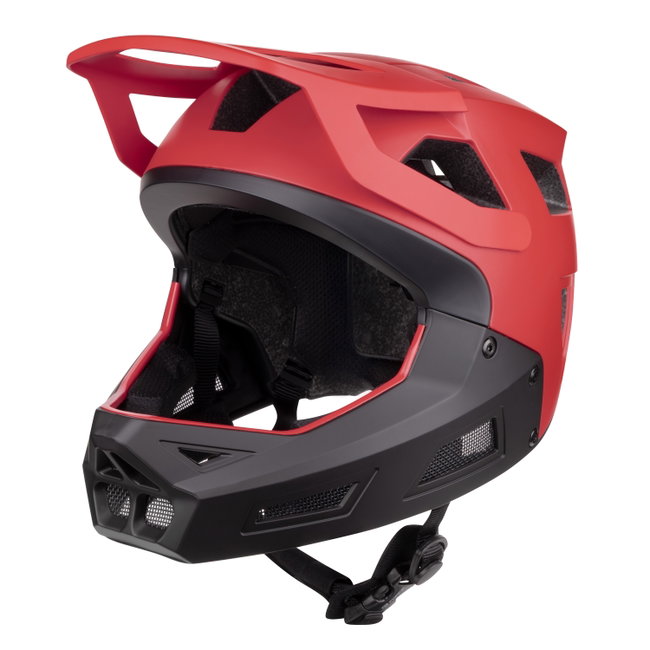 Casca Force DROP downhill, rosu-negru