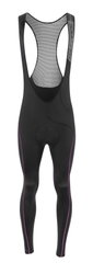 Pantaloni de dama cu bretele si bazon Force Reflex Line negru/roz