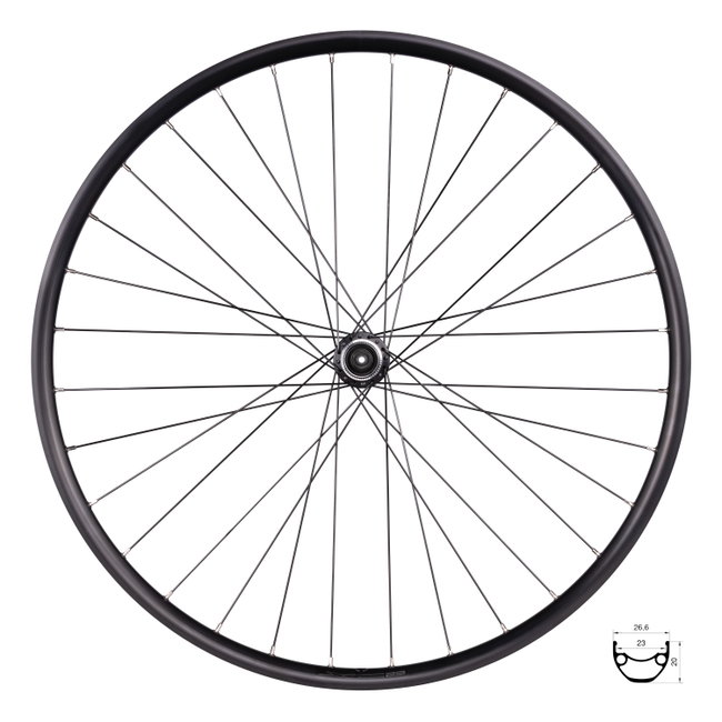 Roata spate Force XC Basic Disc 28 622x23 32H cu butuc Shimano TX505