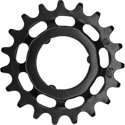 Pinion KMC pentru Shimano Cr-Mo Negru 17T 1/8