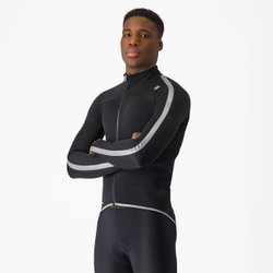 Jacheta de ploaie Castelli Ultra Rain Cape, pentru barbati, negru/argintiu reflex