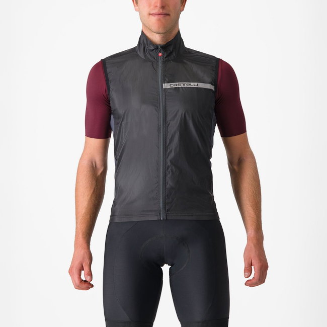 Castelli - vesta ciclism - Squadra Stretch Vest - lime | gri inchis