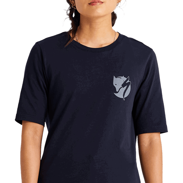 Tricou Ciclism SPECIALIZED/FJALLRAVEN Women's Cotton Pocket (S/S) - Black