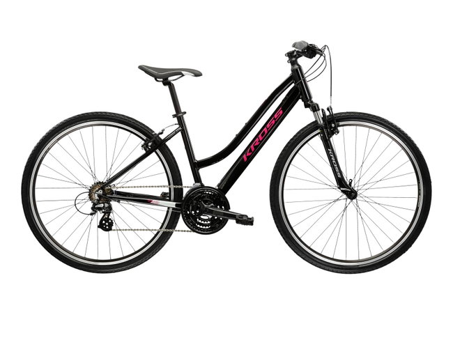 Bicicleta Trekking Kross Evado 2.0 28 inch neagra Shimano Altus