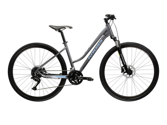 Bicicleta Trekking Kross Evado 5.0 28 inch gri Shimano Cues
