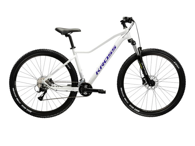 Bicicleta MTB Hardtail Kross LEA 4.0 27.5 inch alba Shimano Acera