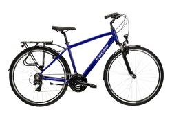 Bicicleta Trekking Kross Trans 1.0 28 inch bleumarin Shimano Tourney