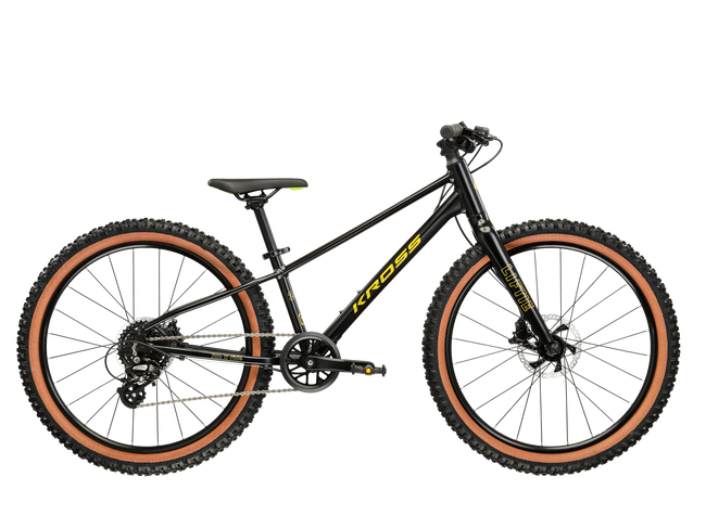 Bicicleta Copii Kross Liftie 24x frana disc 24 inch neagra Shimano Altus