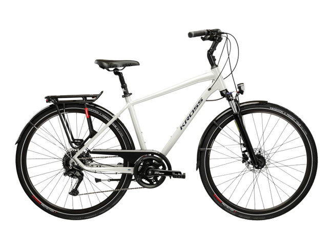 Bicicleta Trekking Kross Trans 5.0 28 inch gri Shimano Deore