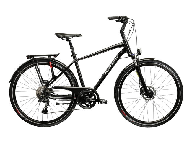 Bicicleta Trekking Kross Trans 7.0 28 inch neagra Shimano Cues