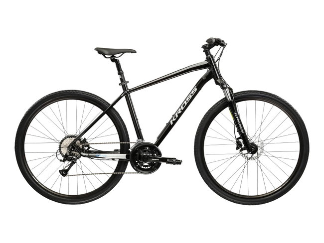 Bicicleta Trekking Kross Evado 4.0 28 inch neagra Shimano Acera