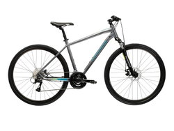 Bicicleta Trekking Kross Evado 3.0 28 inch gri Shimano Acera
