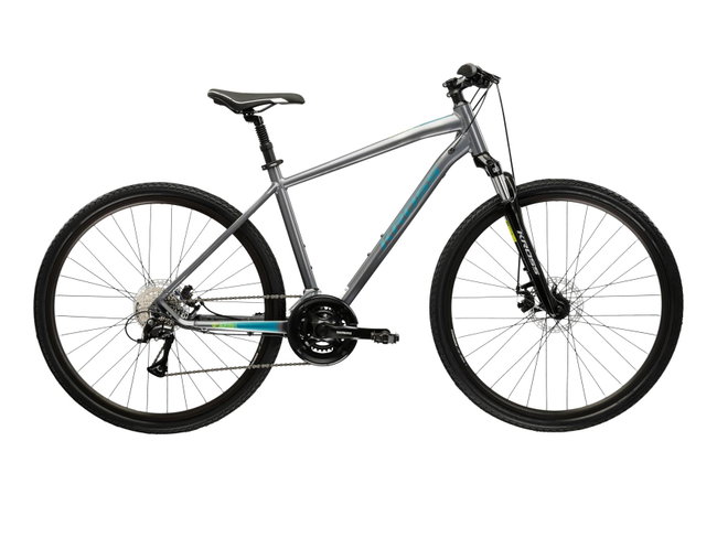 Bicicleta Trekking Kross Evado 3.0 28 inch gri Shimano Acera