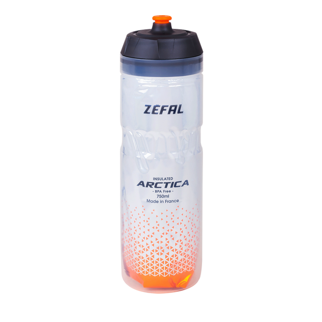 Zefal - bidon apa izolat termic Arctica 75, 750ml - transparent gri portocaliu
