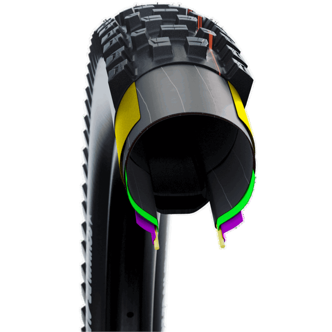 Cauciuc SCHWALBE Albert Evo Gravity Pro - 27.5x2.60 (65-584) HS641 B/B-SK, Soft 67EPI Radial B - TLR Pliabil