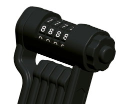 Lacăt Bikefun Barricade Code4 negru L9001A