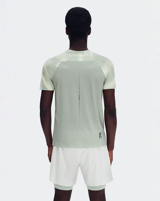 Tricou tehnic On Performance-T Terra - verde Seedling | Tin | alergare