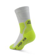 Șosete compresie hiking CEP Hiking Light Cushion Mid Cut - gri/verde lime