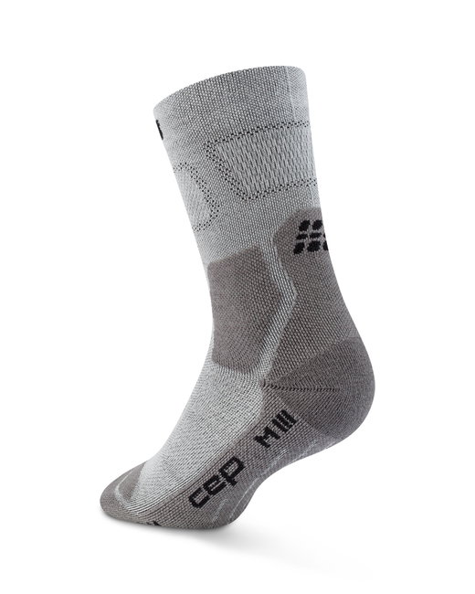 Șosete compresie hiking CEP Hiking Light Cushion Mid Cut - gri/gri închis