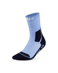 Șosete compresie hiking CEP Hiking Light Cushion Mid Cut - albastru deschis/bleumarin