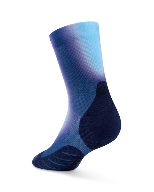Șosete compresie CEP Run Edition Gradient 5.0 Mid Cut W - albastre
