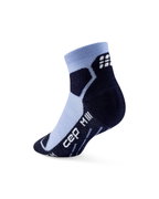 Șosete compresie hiking CEP Hiking Light Cushion Low Cut W - albastru deschis | bleumarin