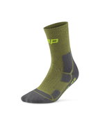 Șosete compresie CEP Hiking Mid Cushion - olive/gri | drumeții