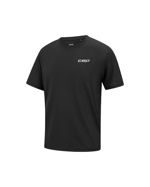 Tricou alergare CEP Core Run Short Sleeve - negru | respirabil