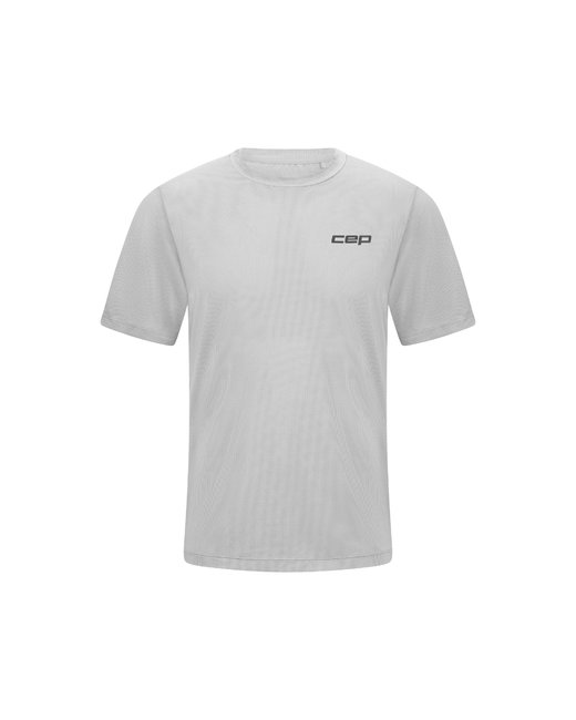 Tricou alergare CEP Core Run Short Sleeve - gri deschis | respirabil