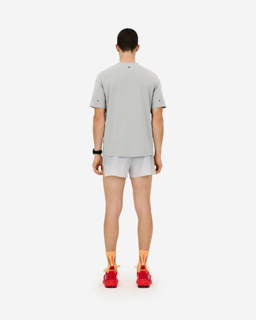 Tricou alergare CEP Core Run Short Sleeve - gri deschis | respirabil