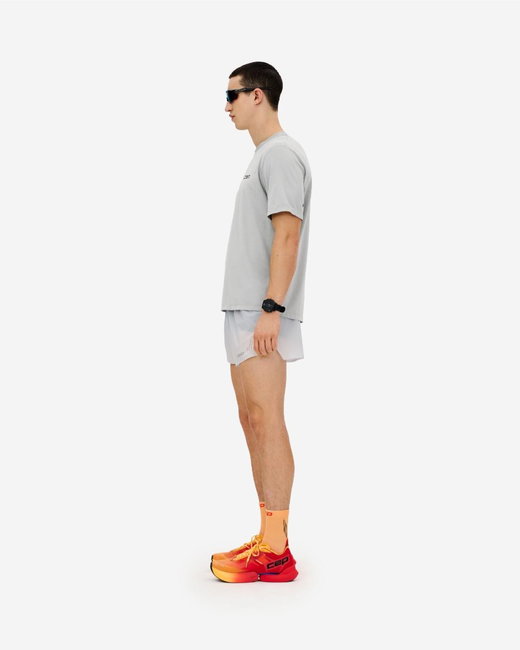 Tricou alergare CEP Core Run Short Sleeve - gri deschis | respirabil