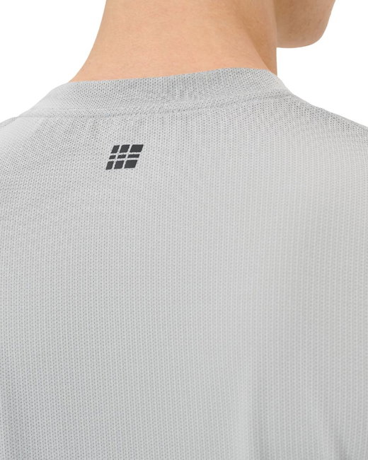 Tricou alergare CEP Core Run Short Sleeve - gri deschis | respirabil