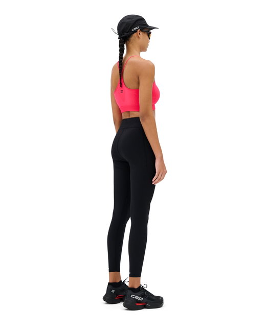 Colanți compresie CEP Core Run Compression W | vizibilitate sporită - black
