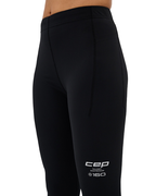 Colanți compresie CEP Core Run Compression W | vizibilitate sporită - black