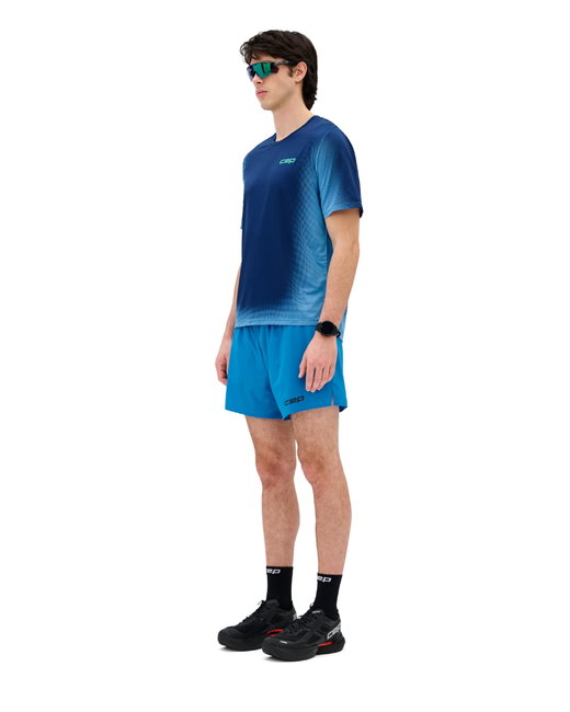 Tricou alergare CEP Core Run Short Sleeve - bleumarin fade | respirabil