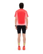 Tricou alergare CEP Core Run Short Sleeve - coral neon fade | respirabil
