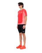 Tricou alergare CEP Core Run Short Sleeve - coral neon fade | respirabil
