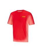 Tricou alergare CEP Core Run Short Sleeve - coral neon fade | respirabil