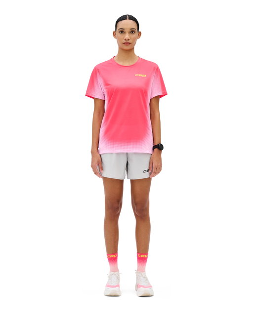 Tricou alergare CEP Core Run W - roz | respirabil